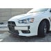 Накладка сплиттер на передний бампер на Mitsubishi Lancer X Evo